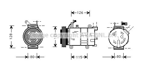 AVA QUALITY COOLING Компрессор, кондиционер OLAK021